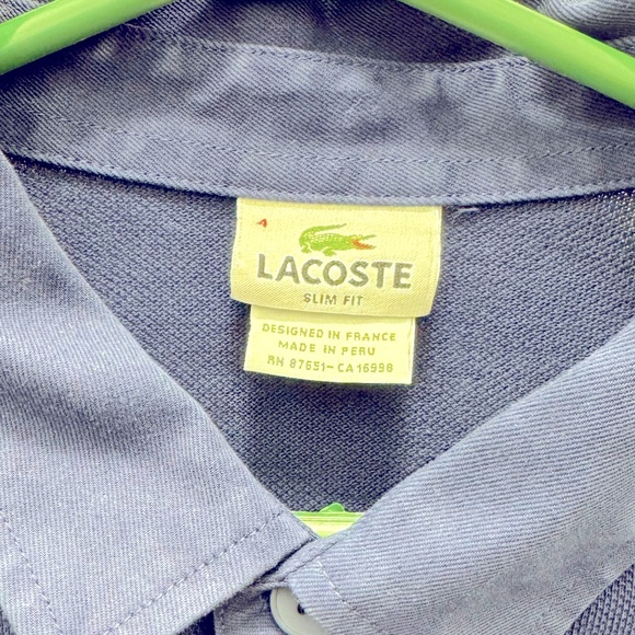 Lacoste Long Sleeve Polo Collared - Picture 3 of 3